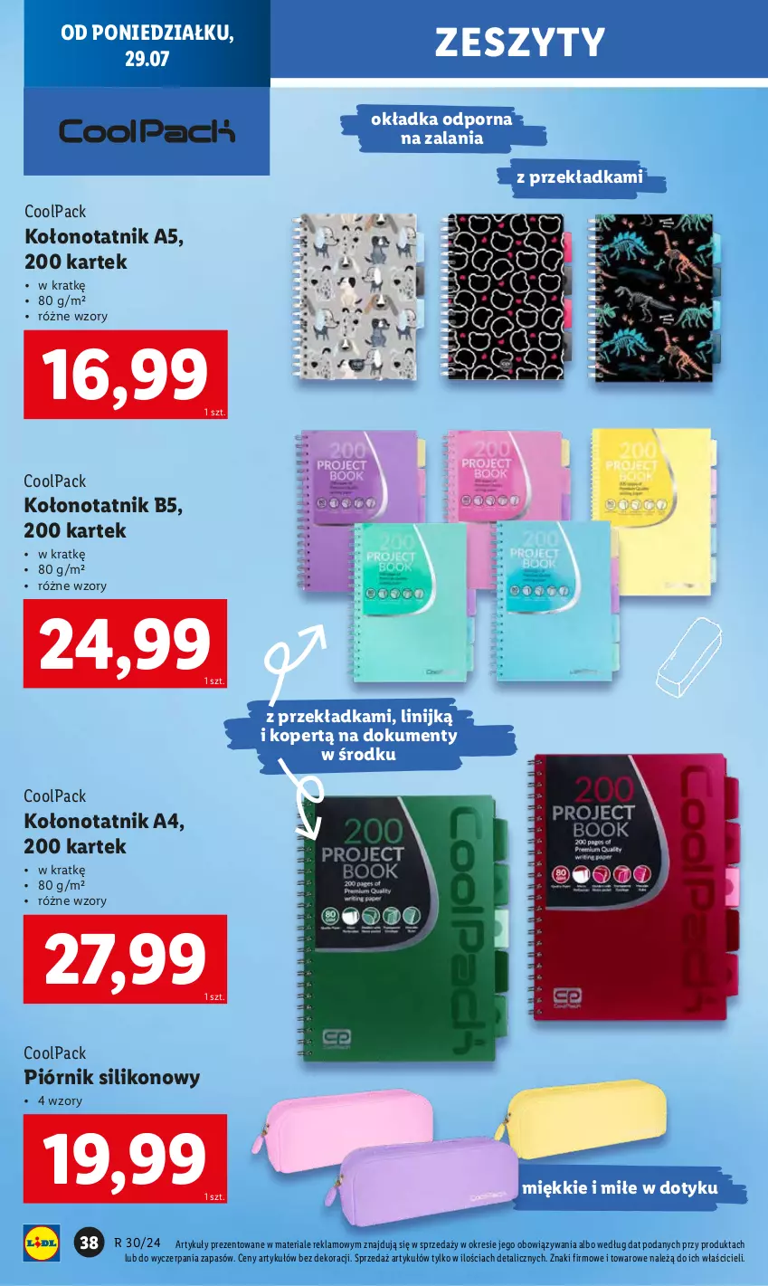 Gazetka promocyjna Lidl - KATALOG GOTOWI DO SZKOŁY - ważna 22.07 do 31.08.2024 - strona 40 - produkty: Piórnik, Por