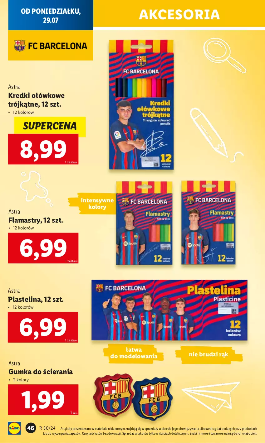 Gazetka promocyjna Lidl - KATALOG GOTOWI DO SZKOŁY - ważna 22.07 do 31.08.2024 - strona 48 - produkty: Flamastry, Plastelina