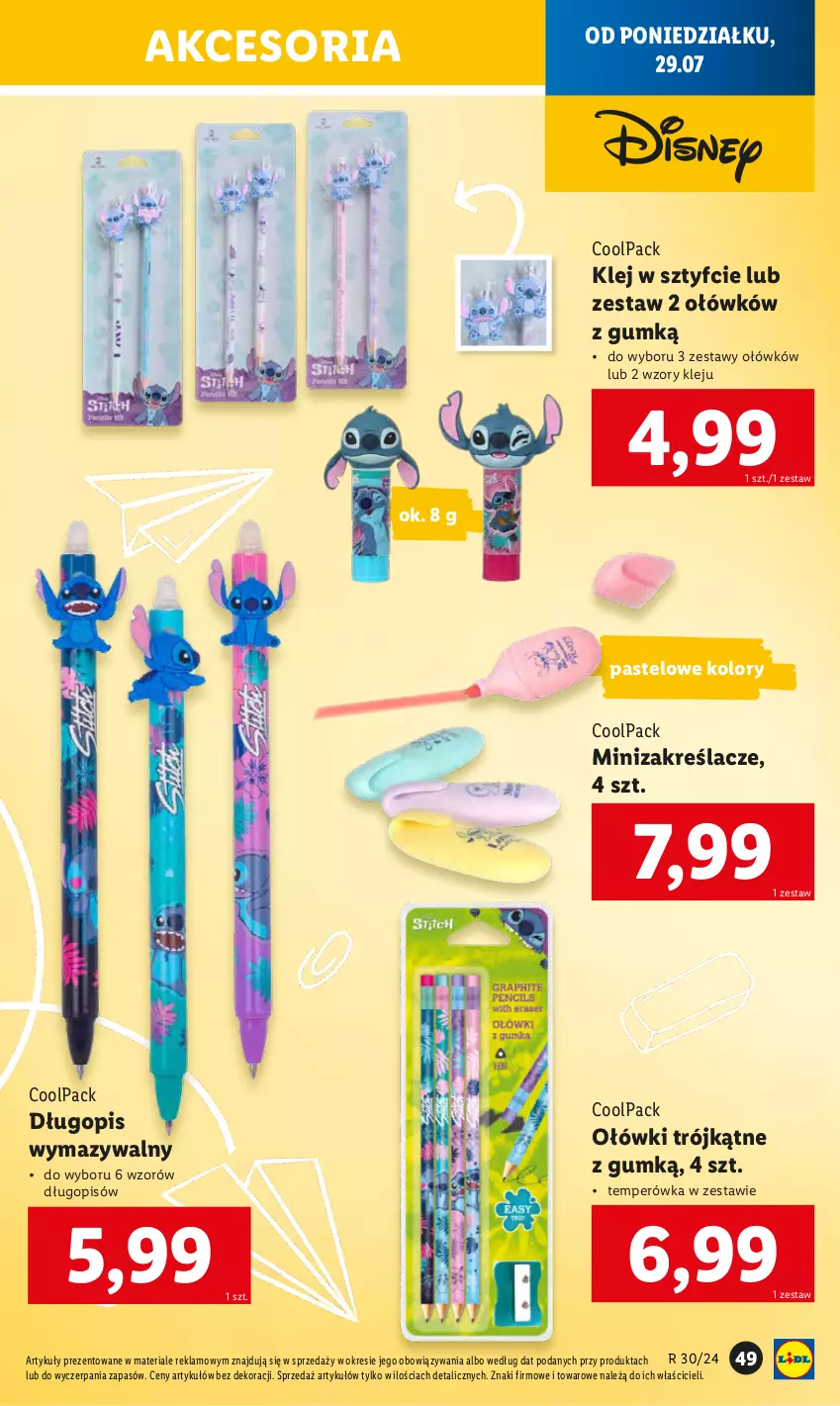 Gazetka promocyjna Lidl - KATALOG GOTOWI DO SZKOŁY - ważna 22.07 do 31.08.2024 - strona 51 - produkty: Długopis, Klej