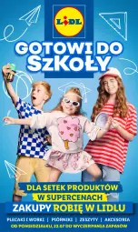 Gazetka promocyjna Lidl - KATALOG GOTOWI DO SZKOŁY - Gazetka - ważna od 31.08 do 31.08.2024 - strona 1 - produkty: Piórnik, Plecak