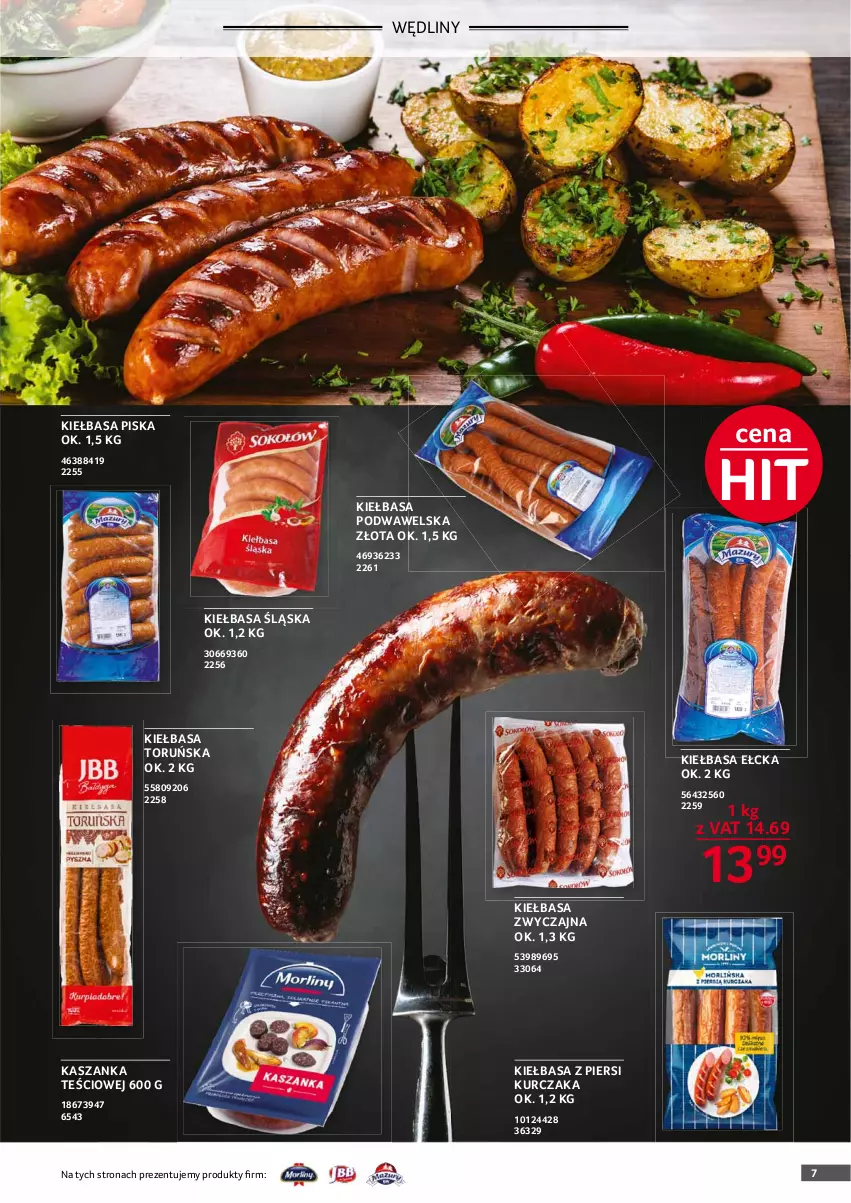 Gazetka promocyjna Selgros - Oferta gastronomiczna - ważna 01.05 do 31.05.2021 - strona 7 - produkty: Kasza, Kaszanka, Kiełbasa, Kiełbasa podwawelska, Kiełbasa śląska, Kiełbasa z piersi kurczaka, Kurczak, Wawel