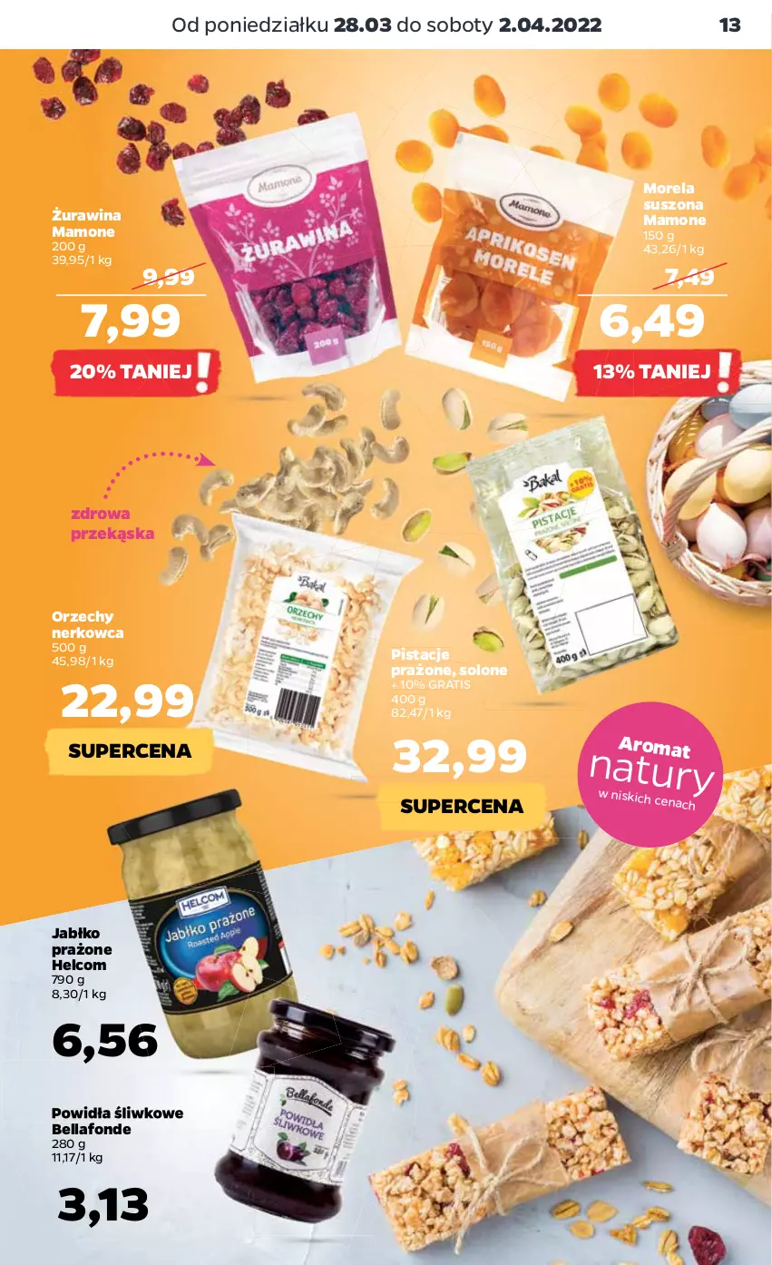 Gazetka promocyjna Netto - Gazetka spożywcza - ważna 28.03 do 02.04.2022 - strona 13 - produkty: Bell, Bella, Gra, HELCOM, Morela, Pistacje