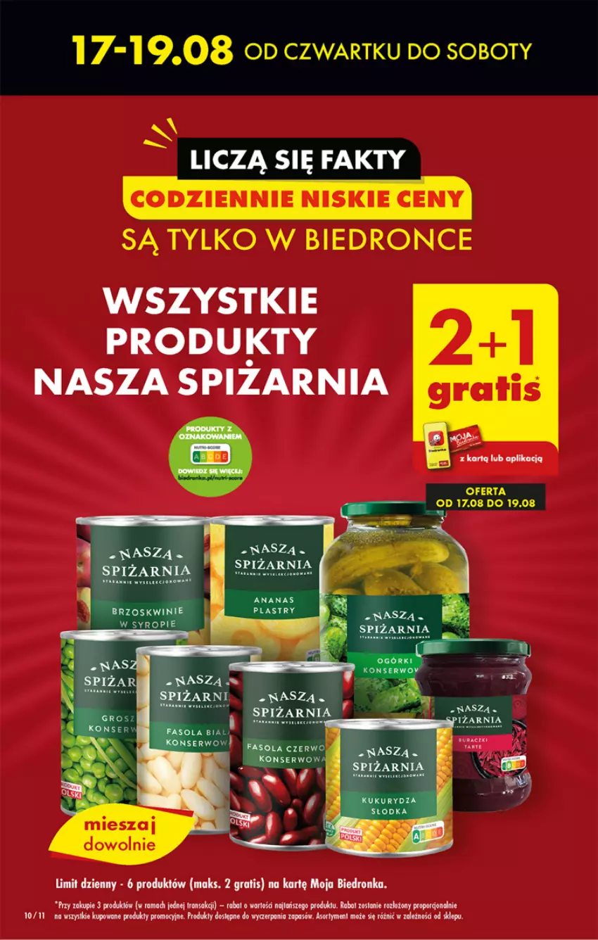 Gazetka promocyjna Biedronka - Od czwartku - ważna 17.08 do 23.08.2023 - strona 10 - produkty: Ananas, Dron, Fa, Fasola, Gra, Por, Rama, Ser