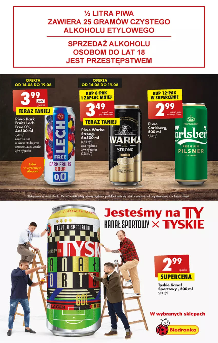 Gazetka promocyjna Biedronka - Od czwartku - ważna 17.08 do 23.08.2023 - strona 49 - produkty: Kret, Piwo, Por, Sport, Tera, Tyskie, Warka