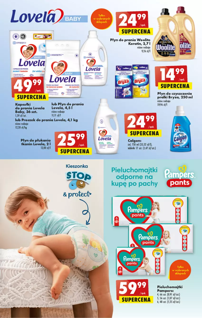 Gazetka promocyjna Biedronka - Od czwartku - ważna 17.08 do 23.08.2023 - strona 51 - produkty: Bryza, Calgon, LG, Lovela, Majtki, Pampers, Pieluchomajtki, Płyn do płukania, Płyn do prania, Por, Pralki, Proszek do prania, Tablet, Woolite