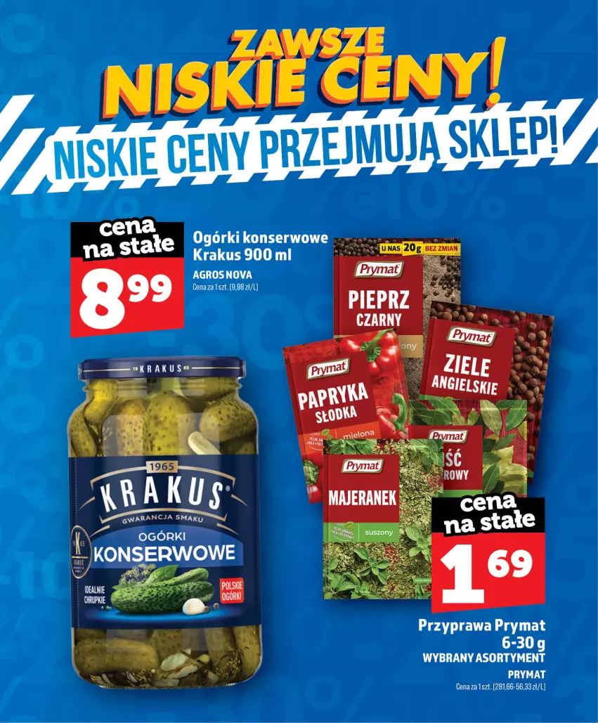 Gazetka promocyjna Topaz - Gazetka - ważna 01.07 do 31.08.2026 - strona 30 - produkty: Krakus, Ogórki konserwowe, Pieprz, Prymat, Ser