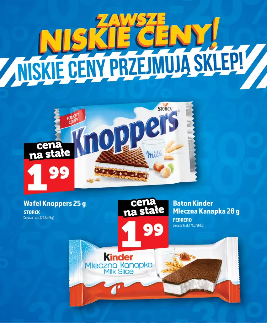 Gazetka promocyjna Topaz - Gazetka - ważna 01.07 do 31.08.2026 - strona 43 - produkty: Baton, Kinder, Knoppers, Miecz, Mleczna kanapka