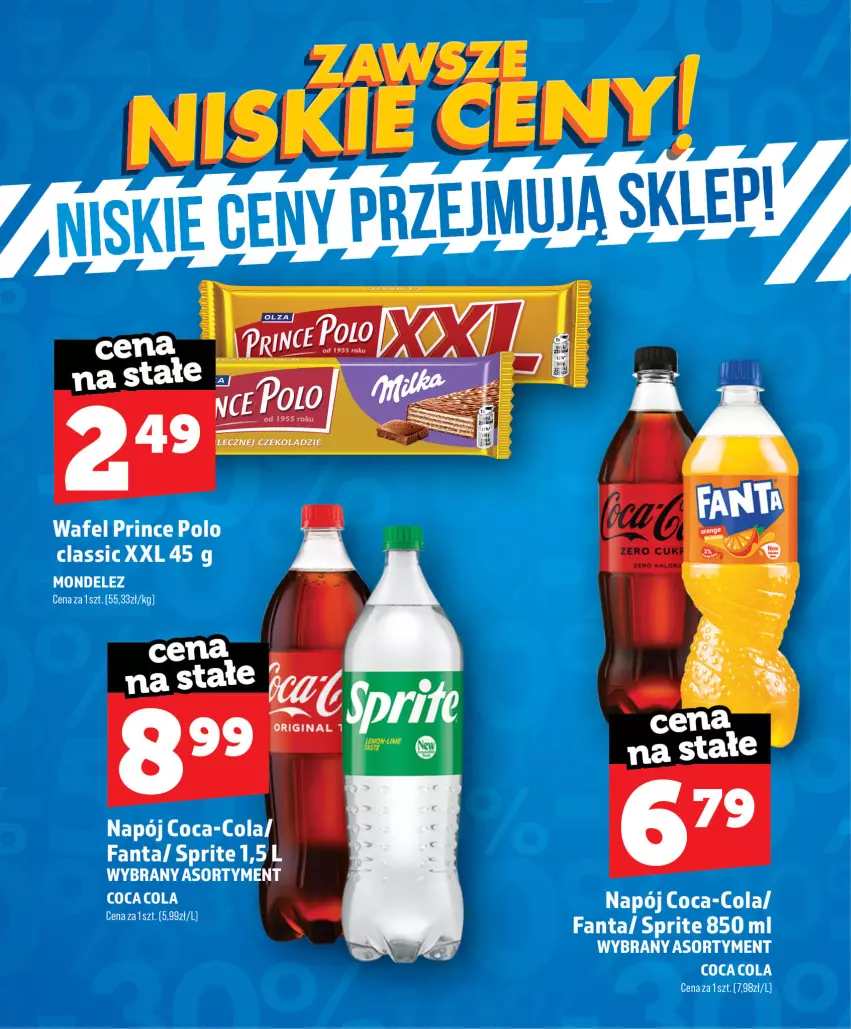 Gazetka promocyjna Topaz - Gazetka - ważna 01.07 do 31.08.2026 - strona 49 - produkty: Coca-Cola, Fa, Fanta, Gin, Napój, Prince Polo, Sprite