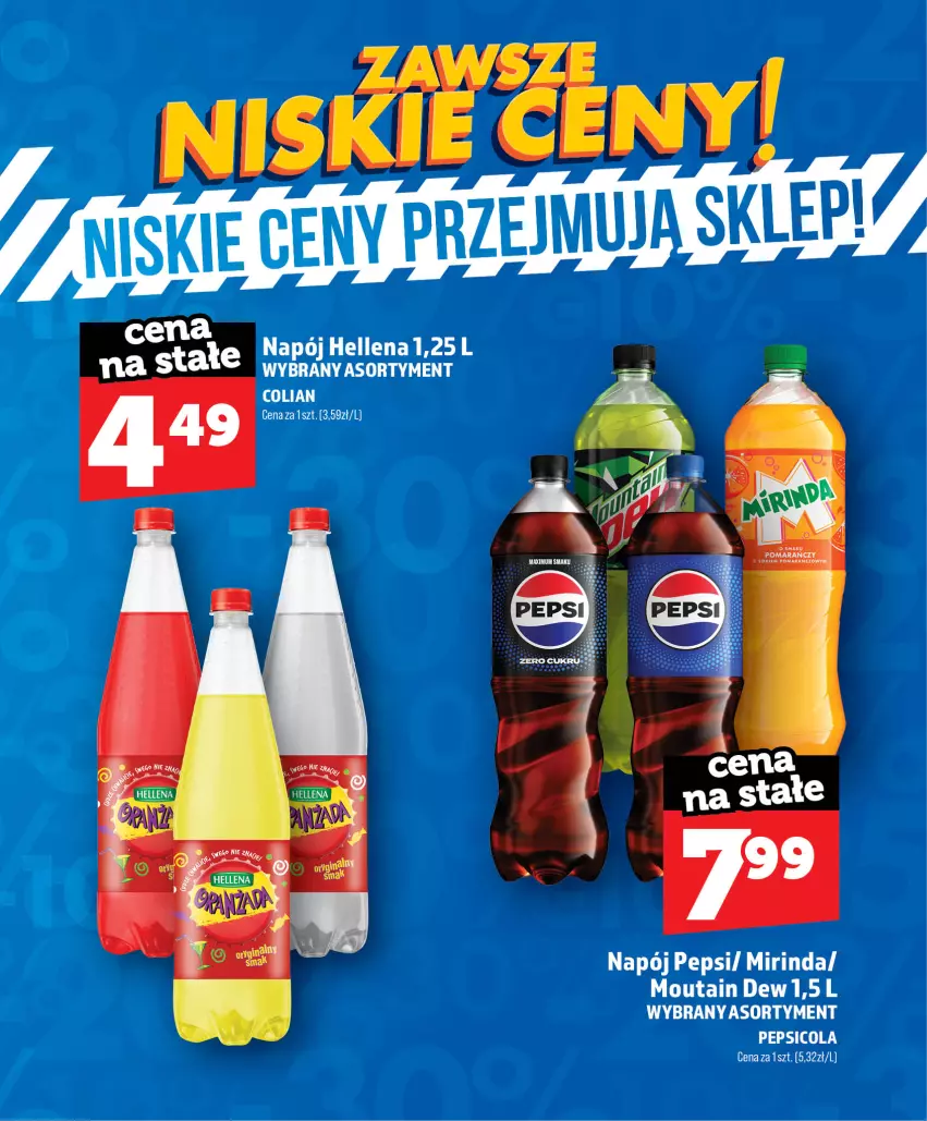Gazetka promocyjna Topaz - Gazetka - ważna 01.07 do 31.08.2026 - strona 50 - produkty: Hellena, Mirinda, Napój, Pepsi