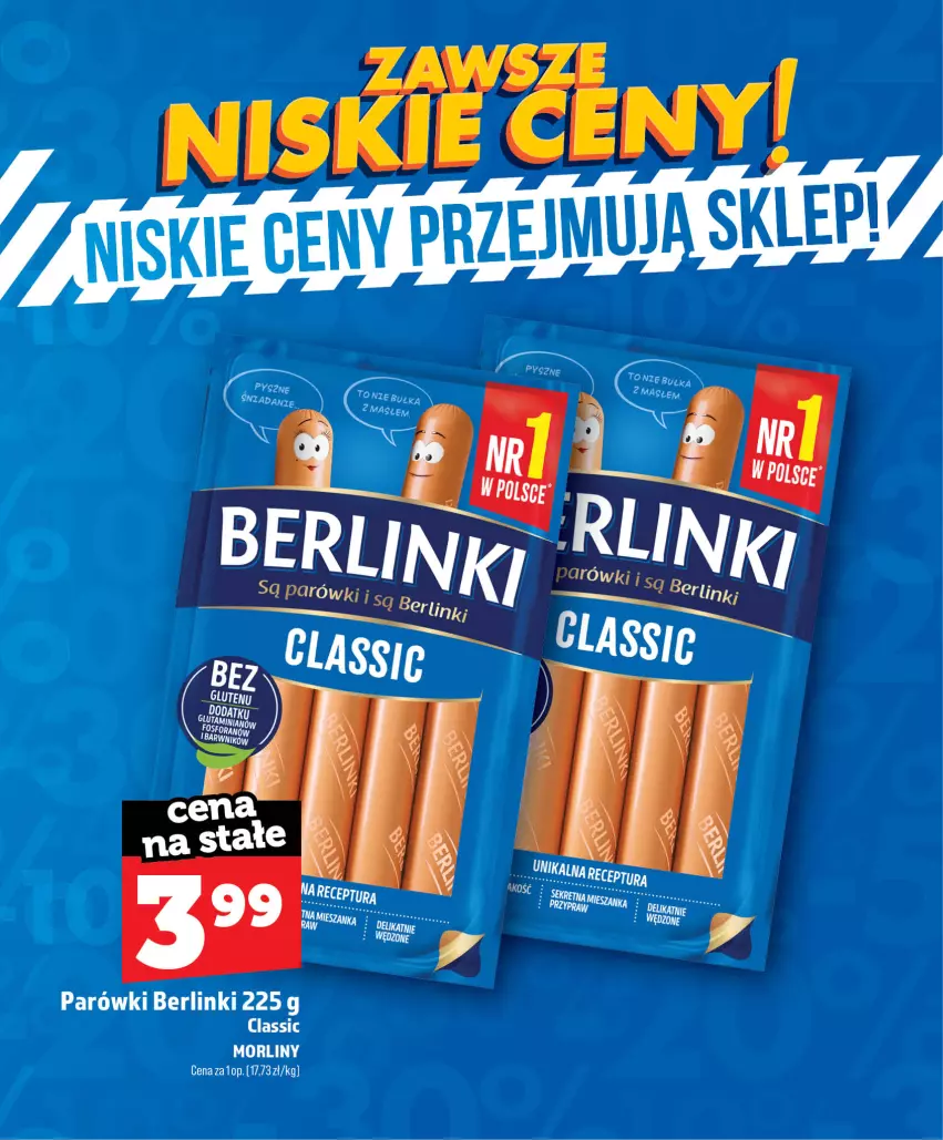 Gazetka promocyjna Topaz - Gazetka - ważna 01.07 do 31.08.2026 - strona 6 - produkty: Berlinki, Morliny, Parówki