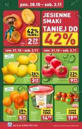 Gazetka promocyjna Aldi - Farmer ALDIK poleca świeże owoce i warzywa - Gazetka - ważna od 02.11 do 02.11.2024 - strona 2 - produkty: Mandarynki, Cytryny, Kaki, Pomidory