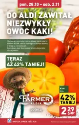 Gazetka promocyjna Aldi - Farmer ALDIK poleca świeże owoce i warzywa - Gazetka - ważna od 02.11 do 02.11.2024 - strona 4 - produkty: Kaki