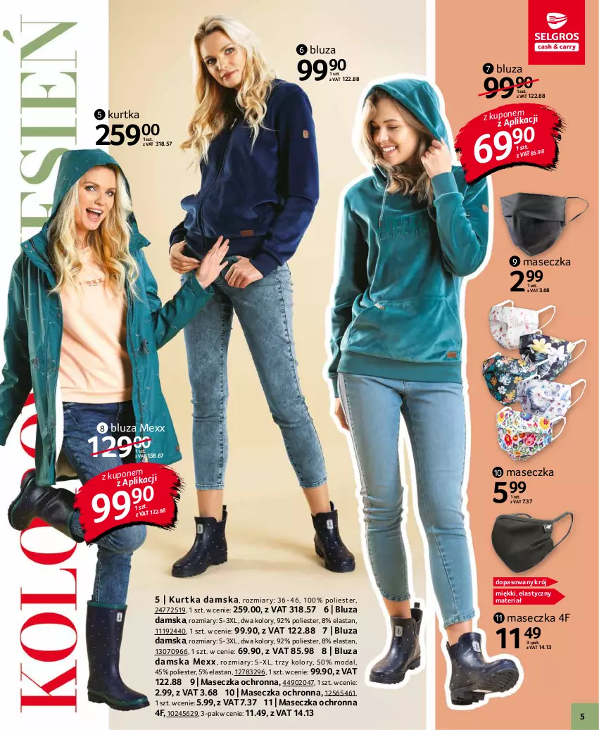 Gazetka promocyjna Selgros - Katalog Tekstylia - ważna 16.09 do 29.09.2021 - strona 5 - produkty: Bluza, Kurtka, Mexx, Moda