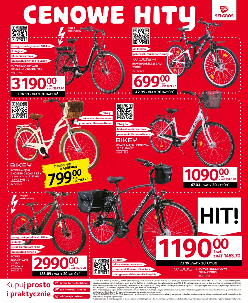 Gazetka promocyjna Selgros - Oferta przemysłowa - ważna 15.06 do 28.06.2023 - strona 5 - produkty: Kosz, Por, Rama, Rower, Rower elektryczny, Sok, Sprzedawcy, Top, Tran