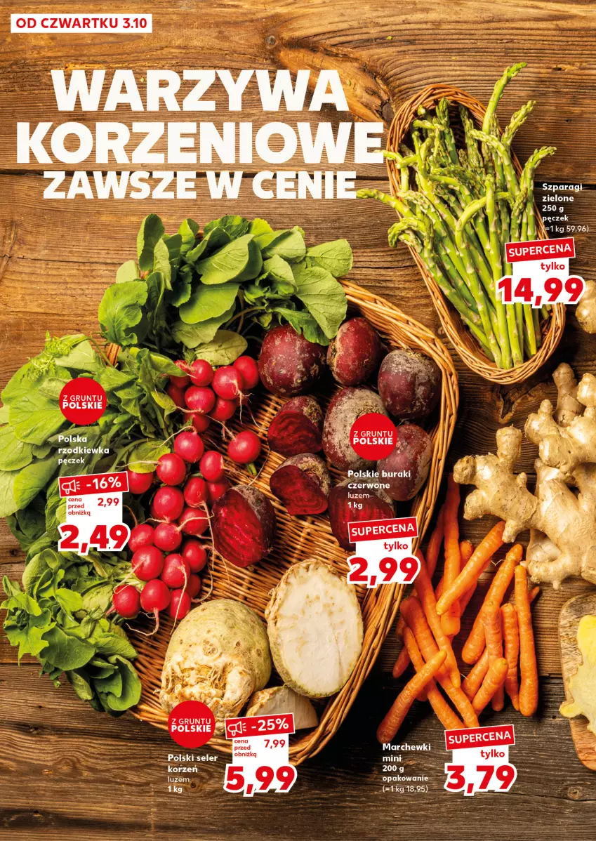 Gazetka promocyjna Kaufland - Kaufland - ważna 07.10 do 09.10.2024 - strona 14 - produkty: Buraki, Grunt, Rzodkiewka, Seler korzeń, Warzywa