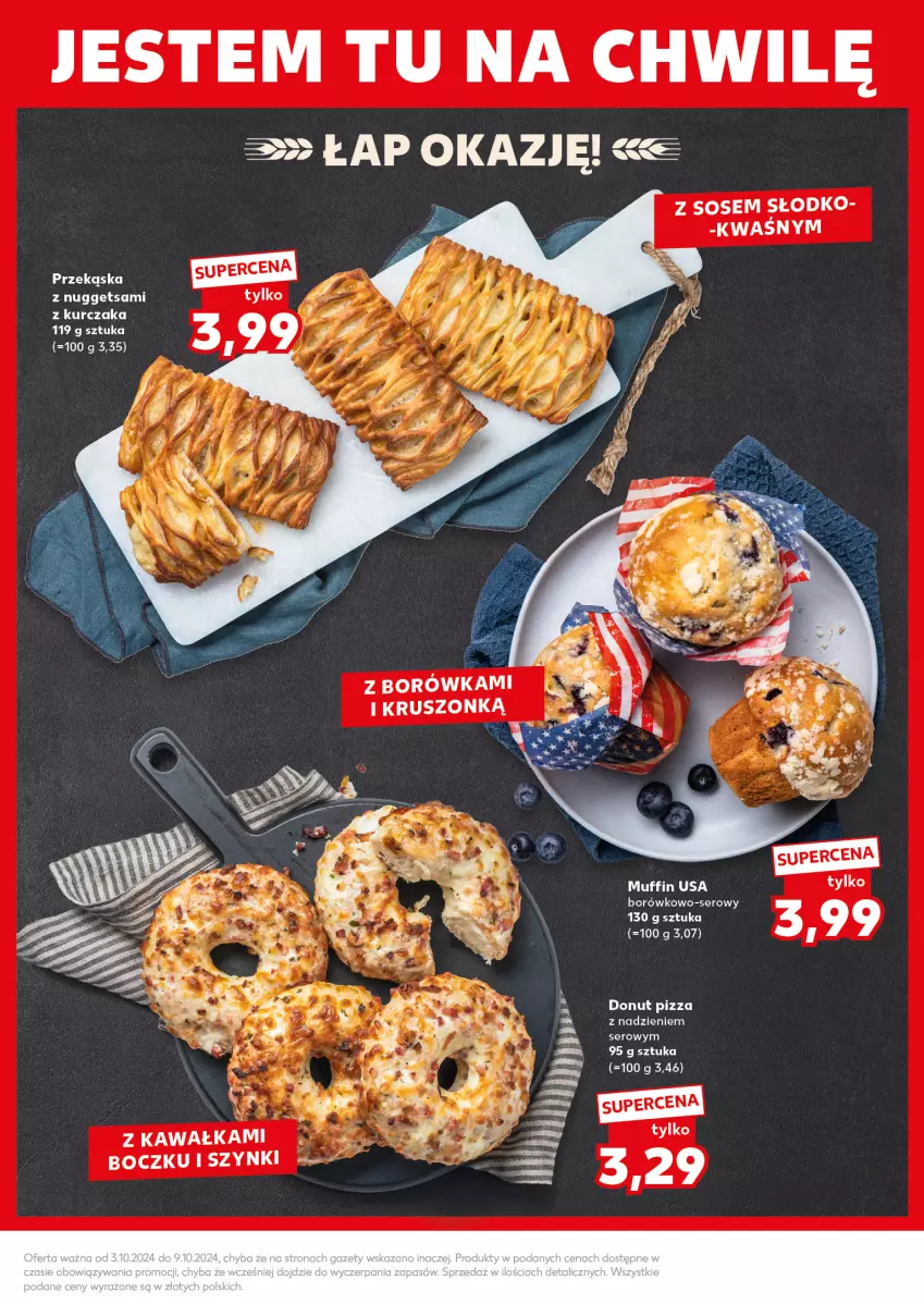 Gazetka promocyjna Kaufland - Kaufland - ważna 07.10 do 09.10.2024 - strona 21 - produkty: Borówka, Donut, Kawa, Kurczak, Pizza, Ser, Sos