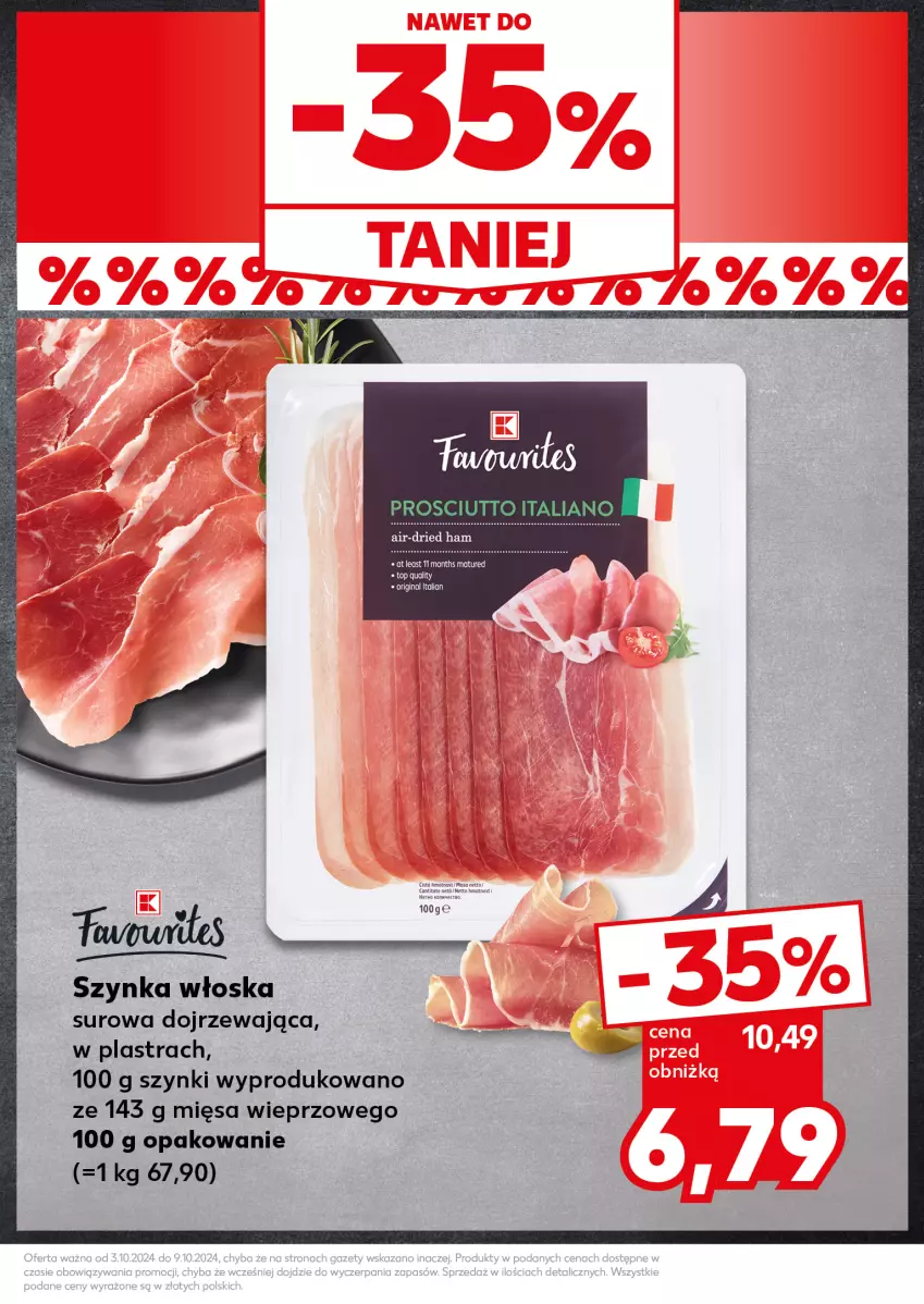 Gazetka promocyjna Kaufland - Kaufland - ważna 07.10 do 09.10.2024 - strona 23 - produkty: Gin, Szynka