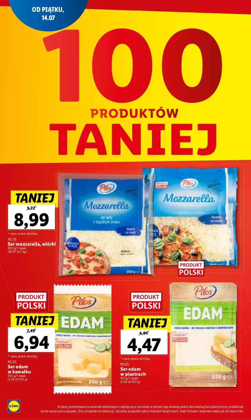 Gazetka promocyjna Lidl - GAZETKA - ważna 03.08 do 05.08.2023 - strona 24 - produkty: Edam, Kawa, Mozzarella, Pilos, Ser