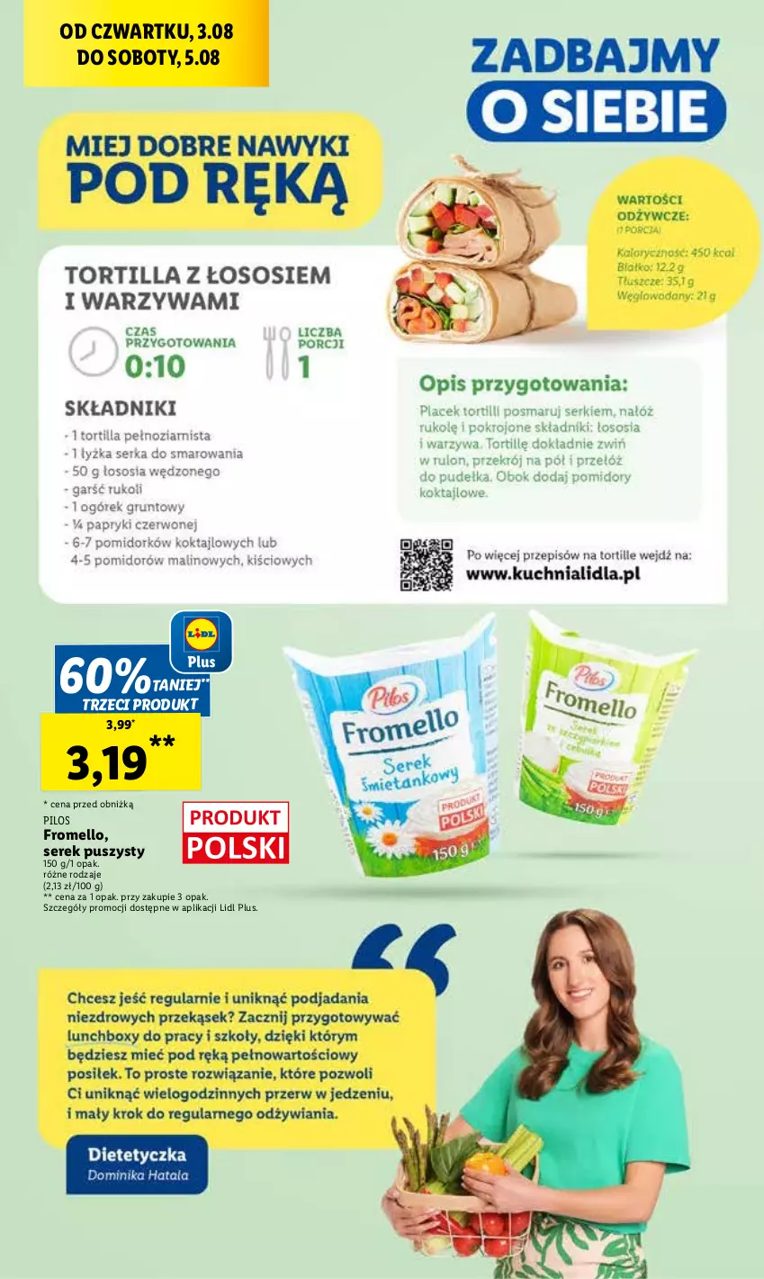 Gazetka promocyjna Lidl - GAZETKA - ważna 03.08 do 05.08.2023 - strona 54 - produkty: Pilos, Ser, Serek, Serek puszysty