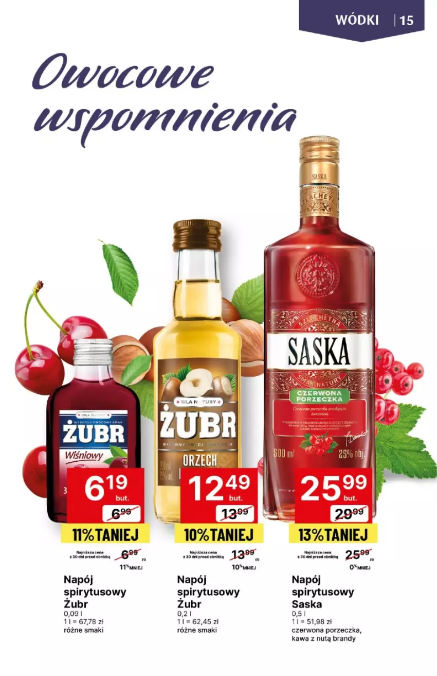 Gazetka promocyjna Delikatesy Centrum - DeliBarek DC09-10 - ważna 29.02 do 13.03.2024 - strona 15 - produkty: Brandy, Kawa, Napój, Por, Saska