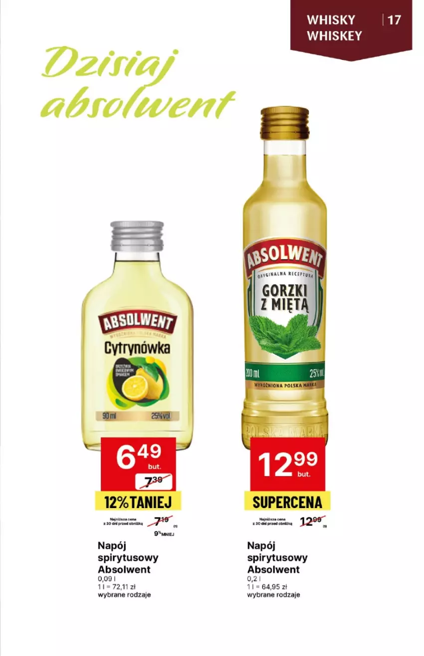 Gazetka promocyjna Delikatesy Centrum - DeliBarek DC09-10 - ważna 29.02 do 13.03.2024 - strona 17 - produkty: Napój, Whiskey