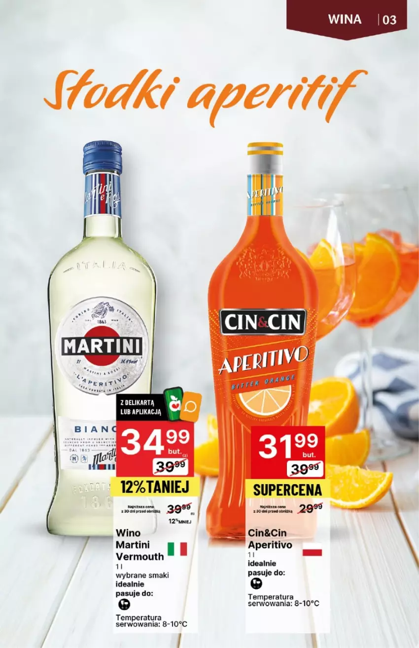 Gazetka promocyjna Delikatesy Centrum - DeliBarek DC09-10 - ważna 29.02 do 13.03.2024 - strona 3 - produkty: Martini, Ser, Vermouth, Wino