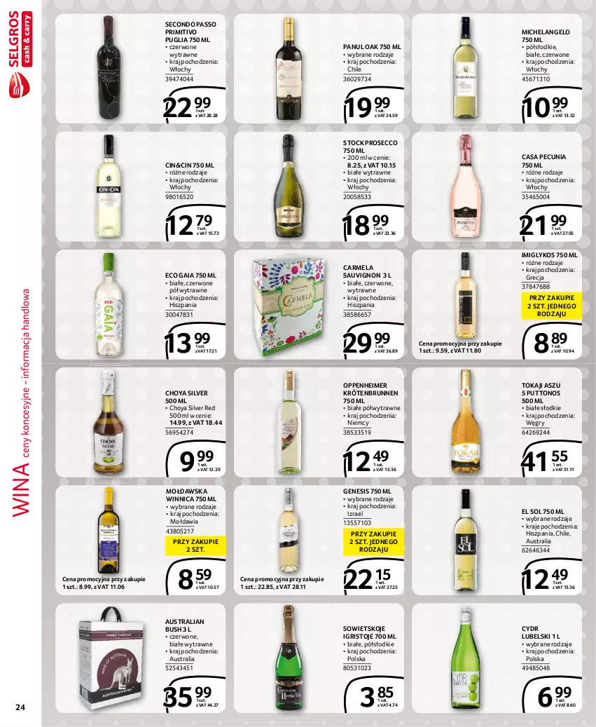 Gazetka promocyjna Selgros - Extra Oferta - ważna 01.06 do 30.06.2021 - strona 24 - produkty: Gry, Prosecco, Sowietskoje Igristoje, Stock, Tokaji