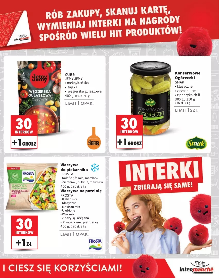 Gazetka promocyjna Intermarche - Gazetka Intermarche - ważna 01.08 do 30.09.2024 - strona 13 - produkty: Bazyl, Fa, Fasola, Frosta, Kalafior, Piekarnik, Ser, Warzywa, Ziemniaki, Zupa