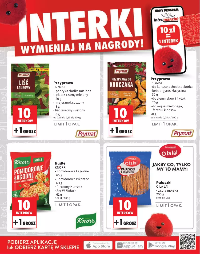 Gazetka promocyjna Intermarche - Gazetka Intermarche - ważna 01.08 do 30.09.2024 - strona 4 - produkty: Fa, Gyros, Kebab, Knorr, Kurczak, Laur, Papryka, Papryka słodka, Piec, Pieprz, Prymat, Ser