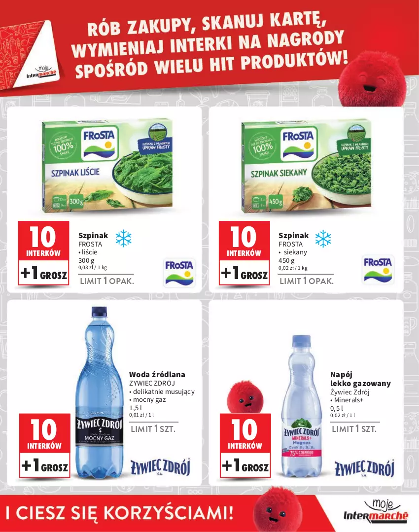 Gazetka promocyjna Intermarche - Gazetka Intermarche - ważna 01.08 do 30.09.2024 - strona 5 - produkty: Frosta, LANA, Mus, Napój, Szpinak, Woda