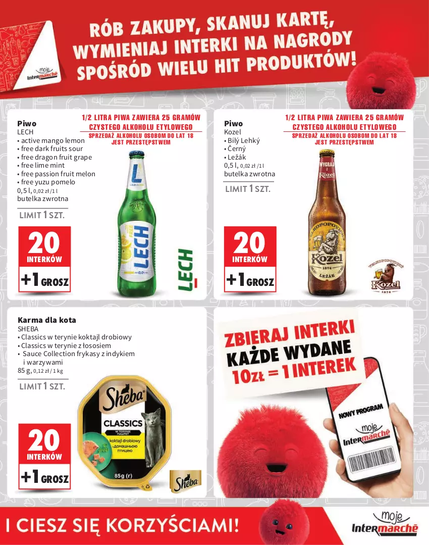 Gazetka promocyjna Intermarche - Gazetka Intermarche - ważna 01.08 do 30.09.2024 - strona 9 - produkty: Gra, Kozel, Mango, Melon, Piwa, Piwo, Pomelo, Sheba, Sos, Warzywa