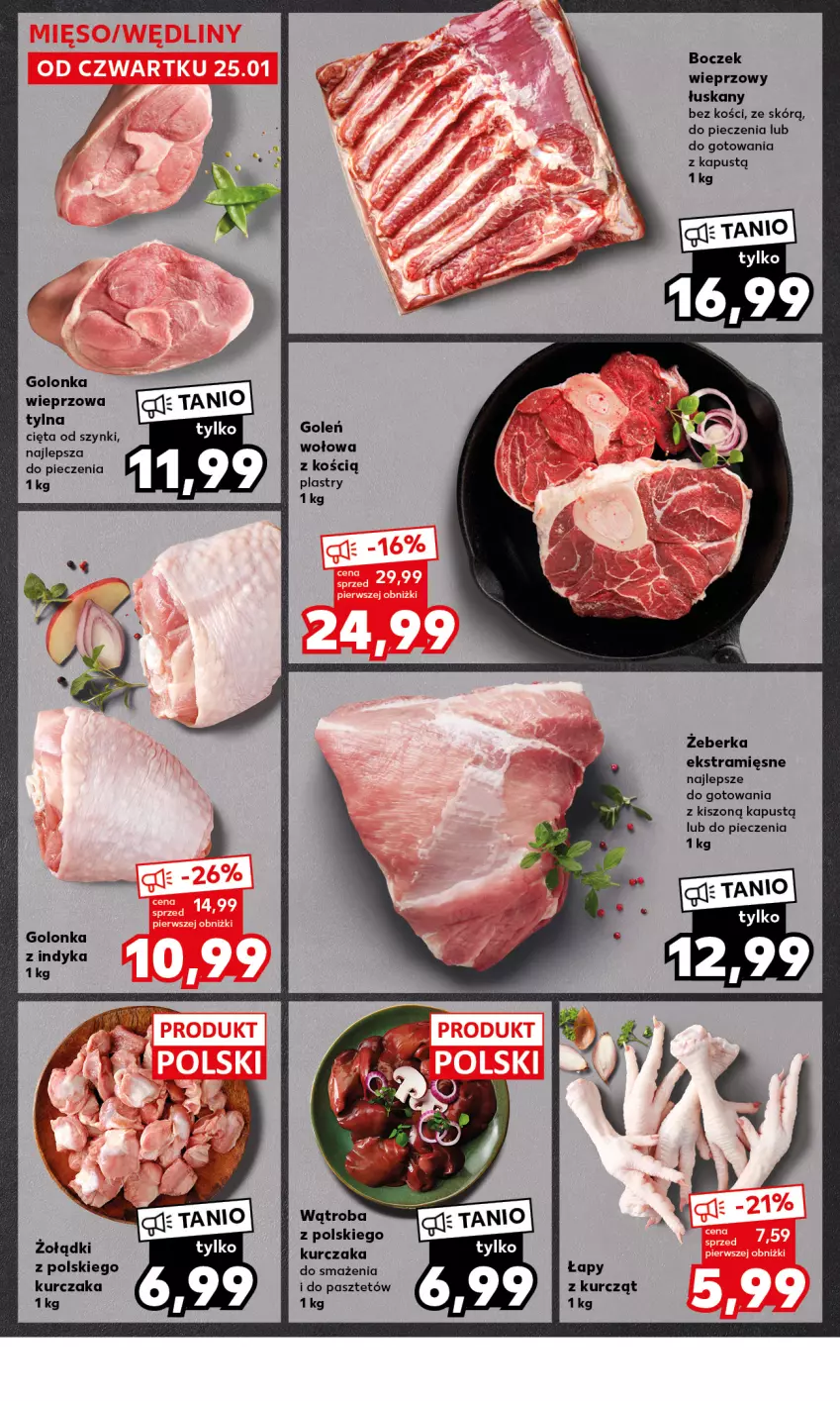 Gazetka promocyjna Kaufland - Mocny Start - ważna 29.01 do 31.01.2024 - strona 18 - produkty: Boczek, Boczek wieprzowy, Golonka wieprzowa, Golonka z indyka, Kapustą, Kurczak, Pasztet, Piec