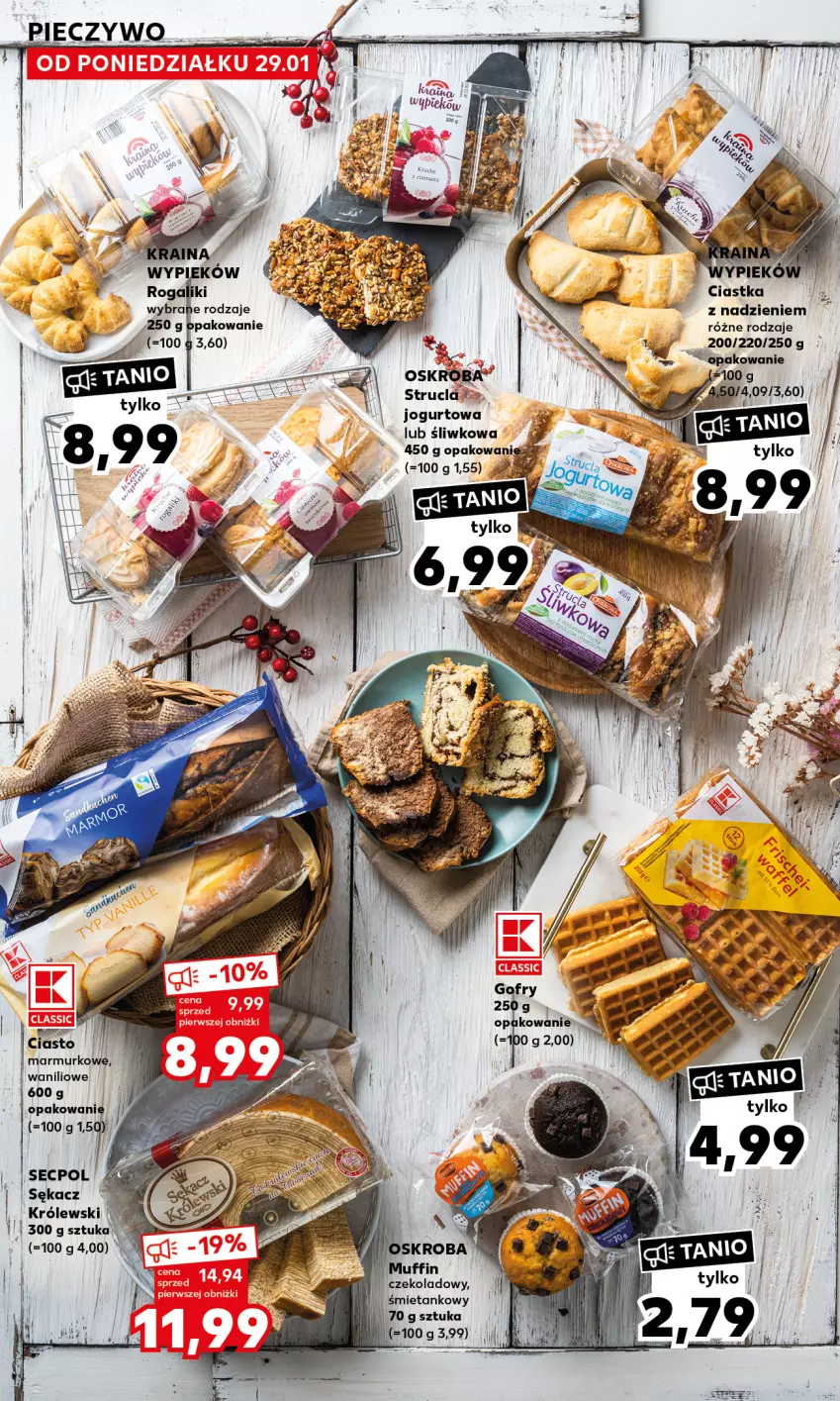 Gazetka promocyjna Kaufland - Mocny Start - ważna 29.01 do 31.01.2024 - strona 20 - produkty: Ciastka, Fa, Jogurt, Królewski, Rogal, Sękacz, Strucla