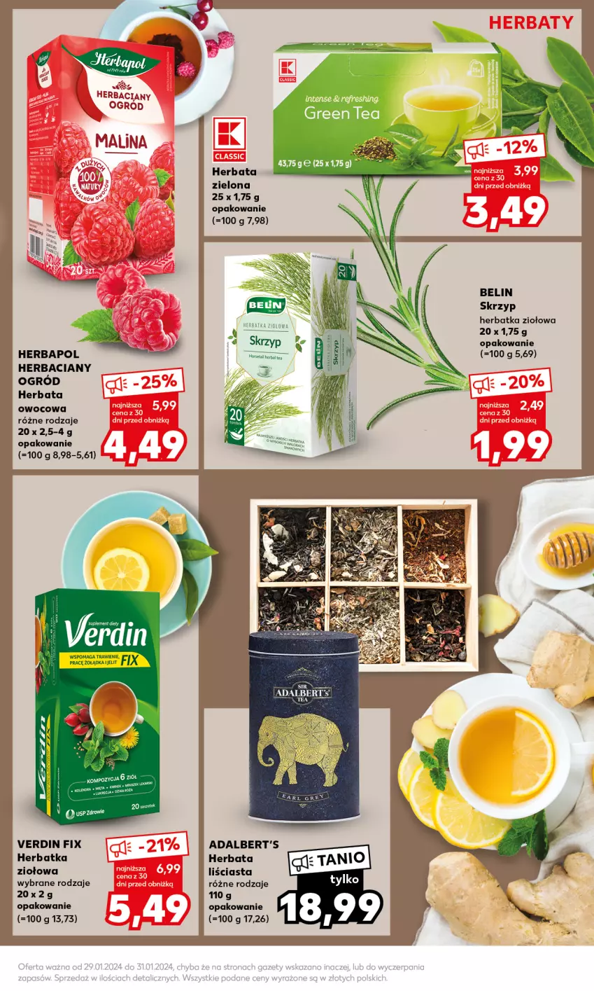 Gazetka promocyjna Kaufland - Mocny Start - ważna 29.01 do 31.01.2024 - strona 21 - produkty: Herbaciany ogrod, Herbapol, Herbata, Herbata owocowa, Ogród