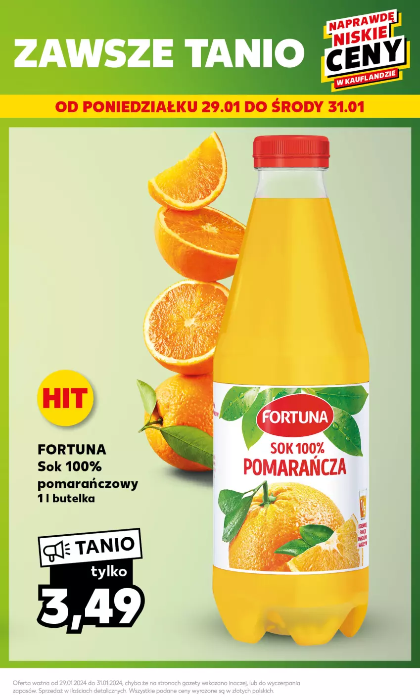 Gazetka promocyjna Kaufland - Mocny Start - ważna 29.01 do 31.01.2024 - strona 5 - produkty: Fortuna, Sok