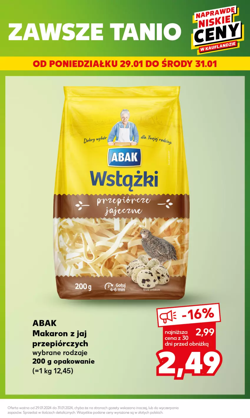 Gazetka promocyjna Kaufland - Mocny Start - ważna 29.01 do 31.01.2024 - strona 7 - produkty: Makaron