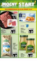 Gazetka promocyjna Kaufland - Mocny Start - Gazetka - ważna od 31.01 do 31.01.2024 - strona 10 - produkty: Piec, Frosta, Mus, Kupiec, Paluszki rybne, Wafle, Pieprz, Kotlet, Mięso z indyka, Mięso, Musztarda