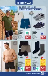 Gazetka promocyjna Aldi - Artykuły przemysłowe i tekstylia - Gazetka - ważna od 02.08 do 02.08.2025 - strona 11 - produkty: Top, Ser, Sneakersy, Szorty, Karp, Dres, Moda, Bokserki, Fa
