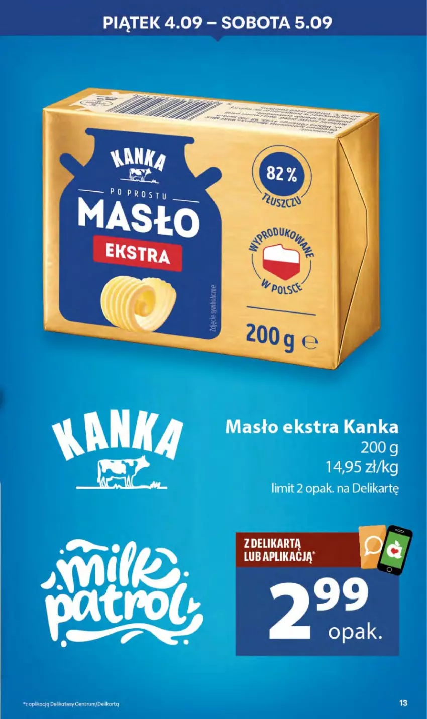 Gazetka promocyjna Delikatesy Centrum - Franczyza DC36 Czwartek - ważna 03.09 do 09.09.2026 - strona 13 - produkty: Masło, Rum