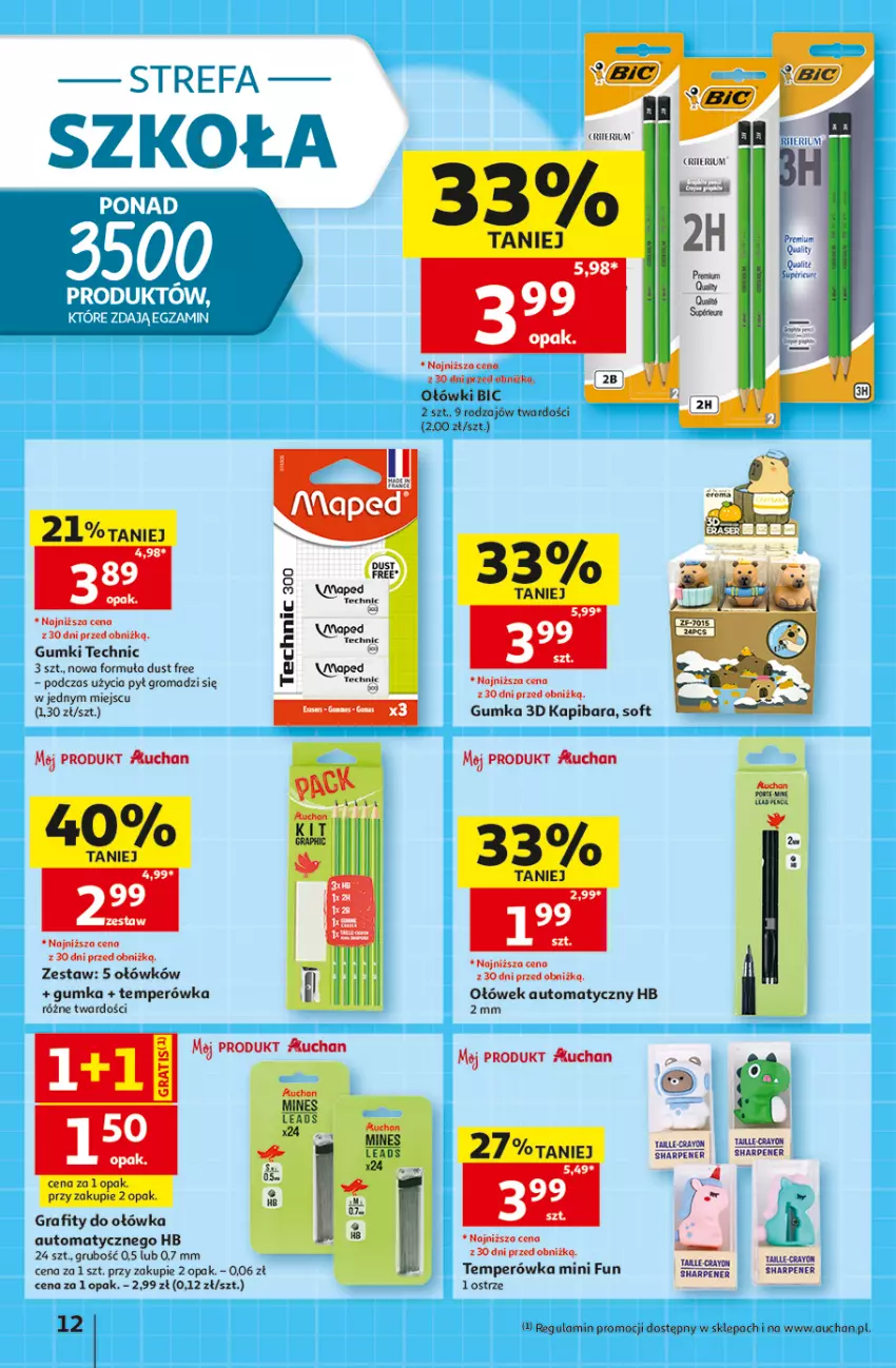 Gazetka promocyjna Auchan - Gazetka 30 Lat Hipermarket Auchan - ważna 20.08 do 26.08.2026 - strona 12 - produkty: BIC, Fa, Gra, Sharp