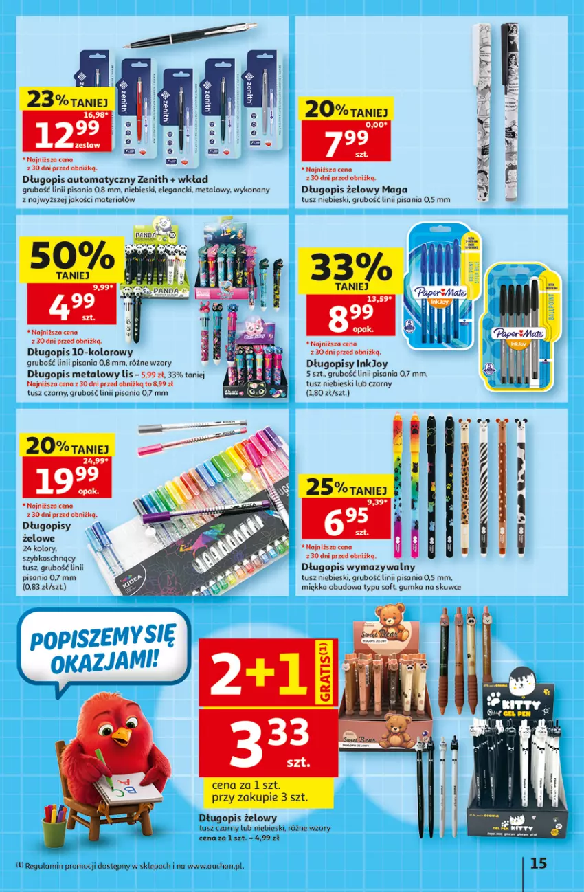 Gazetka promocyjna Auchan - Gazetka 30 Lat Hipermarket Auchan - ważna 20.08 do 26.08.2026 - strona 15 - produkty: Długopis, Gra, Tusz