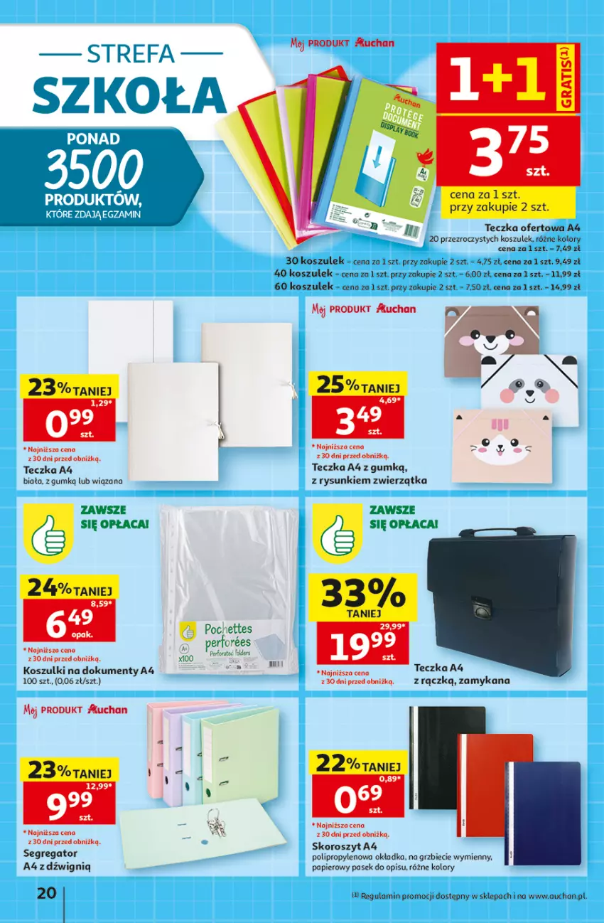 Gazetka promocyjna Auchan - Gazetka 30 Lat Hipermarket Auchan - ważna 20.08 do 26.08.2026 - strona 20 - produkty: Dźwig, Fa, Kosz, Papier, Pasek