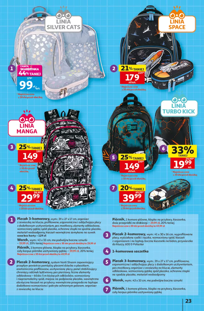 Gazetka promocyjna Auchan - Gazetka 30 Lat Hipermarket Auchan - ważna 20.08 do 26.08.2026 - strona 23 - produkty: Atomic, Organizer, Piórnik, Plecak, Por, Top