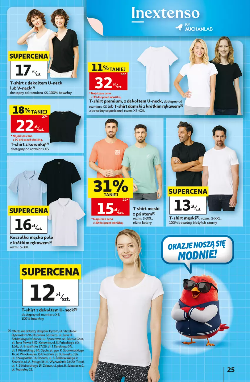 Gazetka promocyjna Auchan - Gazetka 30 Lat Hipermarket Auchan - ważna 20.08 do 26.08.2026 - strona 25 - produkty: Acer, Cars, Kosz, Koszulka, Sos, T-shirt