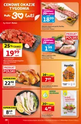 Gazetka promocyjna Auchan - Gazetka 30 Lat Hipermarket Auchan - Gazetka - ważna od 26.08 do 26.08.2026 - strona 30 - produkty: Kurczak, Mięso wołowe, Mięso z uda kurczaka, Sałat, Morliny, Dorsz, Grill, Mięso