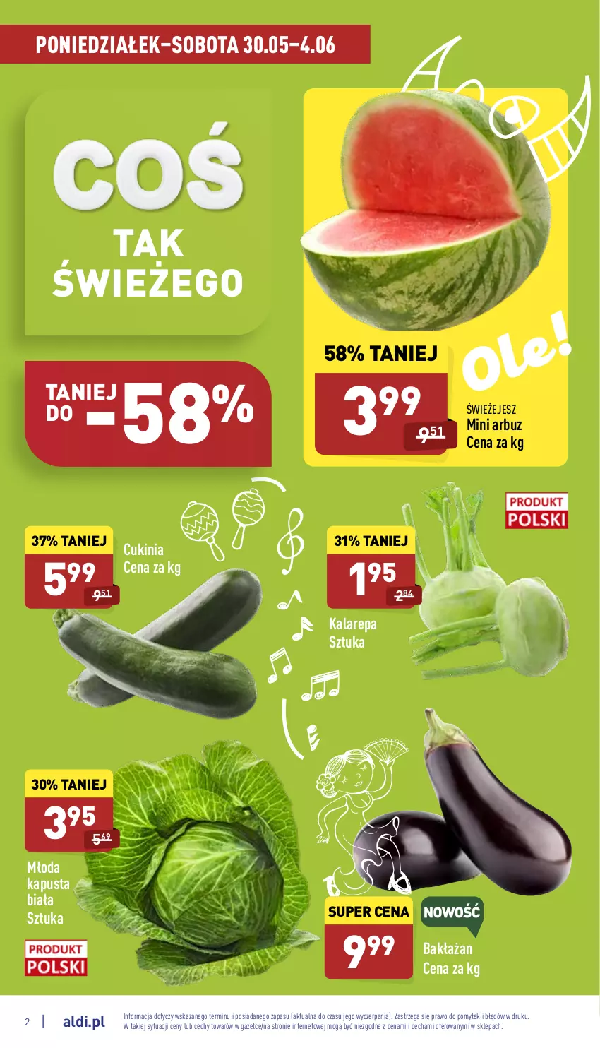 Gazetka promocyjna Aldi - Katalog spożywczy - ważna 30.05 do 04.06.2022 - strona 2 - produkty: Arbuz