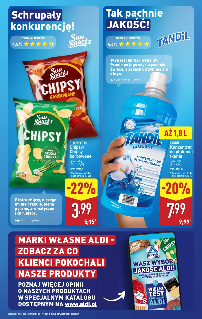 Gazetka promocyjna Aldi - Pełna oferta - ważna 24.02 do 01.03.2025 - strona 9 - produkty: Chipsy, Koc, O nas