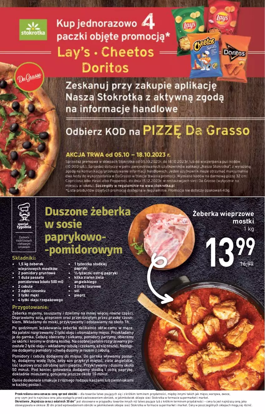 Gazetka promocyjna Stokrotka - Supermarket - ważna 12.10 do 18.10.2023 - strona 11 - produkty: Grunt, Kasza, Laur, Mięso, Olej, Owoce, Pieprz, Pomidory, Sól, Sos, Warzywa, Ziele angielskie