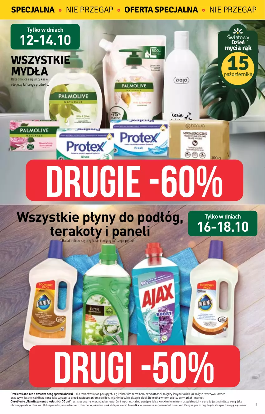 Gazetka promocyjna Stokrotka - Supermarket - ważna 12.10 do 18.10.2023 - strona 5 - produkty: Mięso, Owoce, Tera, Warzywa