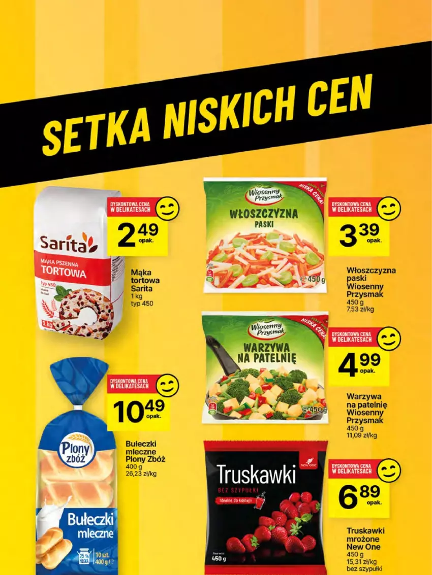 Gazetka promocyjna Delikatesy Centrum - NOWA GAZETKA Delikatesy Centrum od 27 lutego! 27.02-5.03.2025 - ważna 27.02 do 05.03.2025 - strona 52 - produkty: Bułeczki, Bułeczki mleczne, Mąka, Sarita, Truskawki, Warzywa